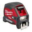 Рулетка магнитная метрическая Milwaukee с LED подсветкой, 7,5м, 30мм (4932492469). Фото-2